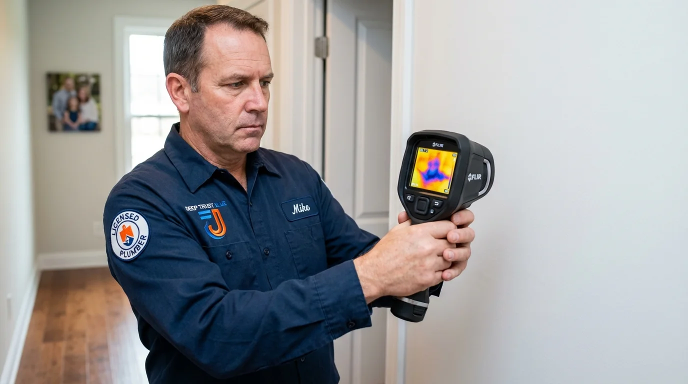 Thermal imaging leak detection by Johns Plumbing LLC in Manchester Center